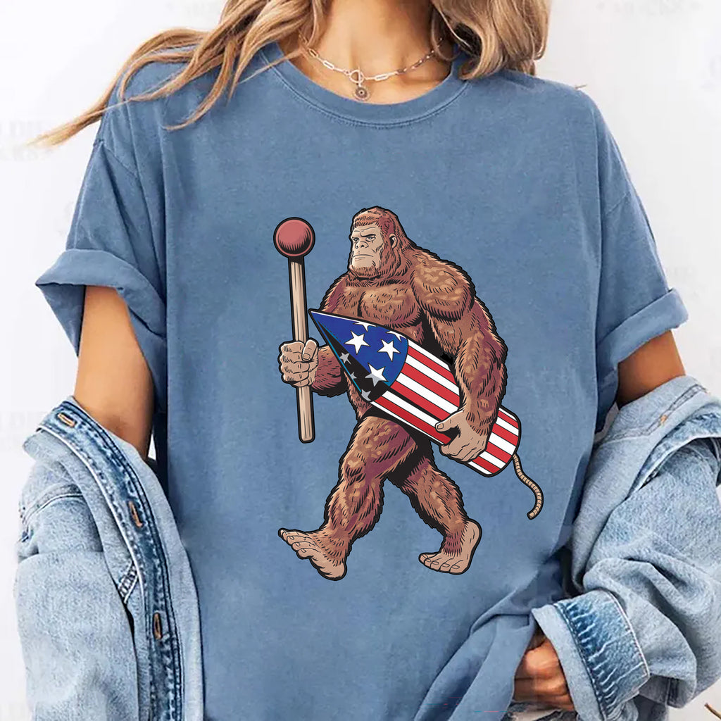 Bigfoot Fireworks Long Sleeve Shirt