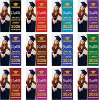 Personalized Graduation Garden Flag with Photo, Double Sided, Custom Name & School, Graduation Decoration 2026 Yard Sign, Class of 2026 Flag