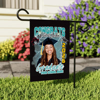 Personalized Graduation Garden Flag with Photo, Double Sided, Custom Name & School, Graduation Decoration 2026 Yard Sign, Class of 2026 Flag
