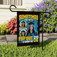 Personalized College Graduation Garden Flag, Double Sided Custom School, University Logo, Class of 2026 Yard Sign, Graduate Celebration Flag