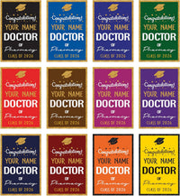 Personalized Doctor of Pharmacy Graduation Garden Flag, Double Sided, Custom Graduate 2026, Class of 2026 Yard Sign, Graduation 2026 Flag