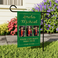 Personalized College Graduation Garden Flag, Double Sided Custom School, University Logo, Class of 2026 Yard Sign, Graduate Celebration Flag