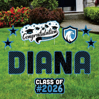 Personalized Graduation Yard Sign Letters 18", Custom Graduation Yard Cutouts Congratulations Grad 2026 Yard Décor With Metal Stakes