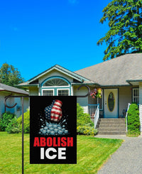 ICE Equals American Gestapo Garden Flag, Double Sided, Resist Hate Flag, Anti-Trump, Funny Anti-Trump Anti-Elon Flag, Political Flag
