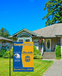 Personalized College Bound Garden Flag, Double Sided Future Graduate Custom Decor, University Bound Yard Sign, Class of 2026 Graduation Flag