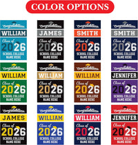 Personalized College Graduation Garden Flag, Double Sided Custom School, University Logo, Class of 2026 Yard Sign, Graduate Celebration Flag