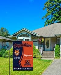 Personalized College Bound Garden Flag, Double Sided Future Graduate Custom Decor, University Bound Yard Sign, Class of 2026 Graduation Flag