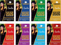 Personalized Graduation Garden Flag with Photo, Double Sided, Custom Name & School, Graduation Decoration 2026 Yard Sign, Class of 2026 Flag