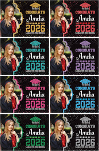 Personalized Graduation Yard Sign 2026 with Photo - Grad Sign, Class of 2026, Custom Graduation 2026 Yard Sign with Metal H-Stake