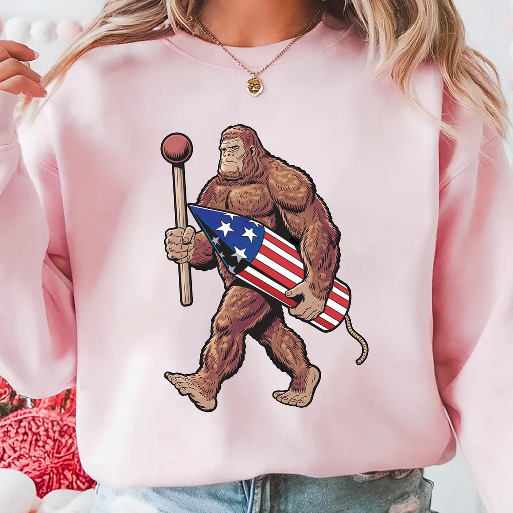 Bigfoot Fireworks Long Sleeve Shirt