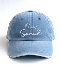 Bride Embroidered Hat, Future Mrs Personalized Hat, Engagement Gift for Bride, Bride to Be Cap, Bridal Shower Gift, Wedding Bride Hat
