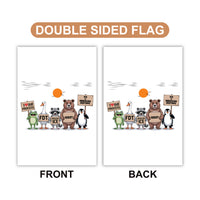 Abolish ICE Pro Immigrants Protest Garden Flag, 12x18 Inch Double Sided, Resist Hate, Anti-Trump Sign, Resist Racism Flag, Resist Fascism Sign