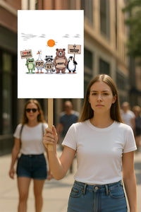 Abolish ICE Pro Immigrants Protest Sign, Anti-Trump, Political Activist Rally Sign, Resist Hate, Resist Racism, Resist Fascism Poster