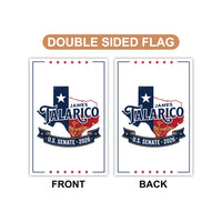 James Talarico For Texas Senate 2026 Garden Flag, Double Sided, 2026 Senate Flag, Elections Flag, Democratic Sign, Race Red White Blue Flag