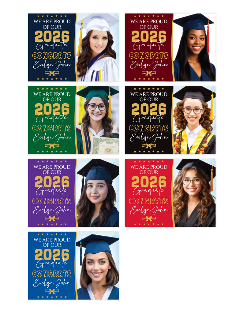 Personalized Graduation Yard Sign 2026 with Photo - Grad Sign, Class o ...