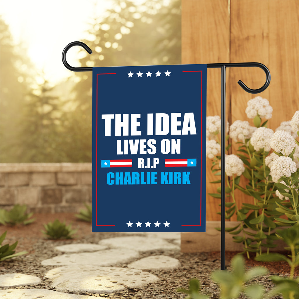 Justice for Charlie Garden Flag, A True Patriot Charlie Kirk Yard Flag, Charlie Kirk Is My Hero Outdoor Flag, Charlie Kirk Freedom Flag