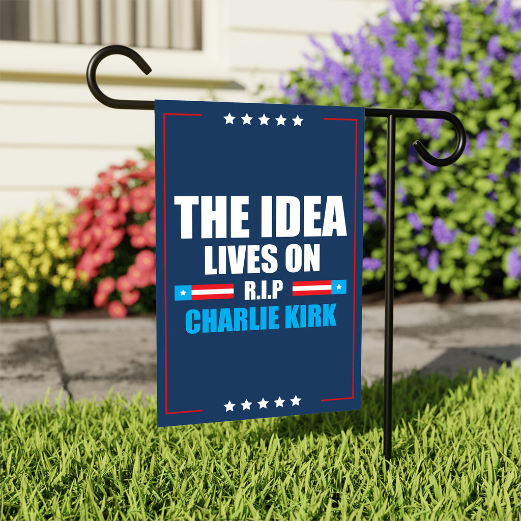Justice for Charlie Garden Flag, A True Patriot Charlie Kirk Yard Flag, Charlie Kirk Is My Hero Outdoor Flag, Charlie Kirk Freedom Flag