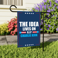 Justice for Charlie Garden Flag, A True Patriot Charlie Kirk Yard Flag, Charlie Kirk Is My Hero Outdoor Flag, Charlie Kirk Freedom Flag