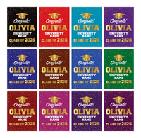 Personalized Graduation Yard Sign 2026 - Coroplast Grad Sign Class of 2026 Graduate Sign Custom Graduation 2026 Yard Sign with Metal H-Stake