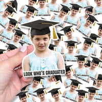 Custom Graduation Photo Stickers, Personalized Grad Favor, Class of 2026, Graduation 2026, Party Decor Stickers with Name Photo