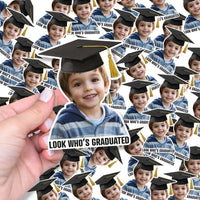 Custom Graduation Photo Stickers, Personalized Grad Favor, Class of 2026, Graduation 2026, Party Decor Stickers with Name Photo
