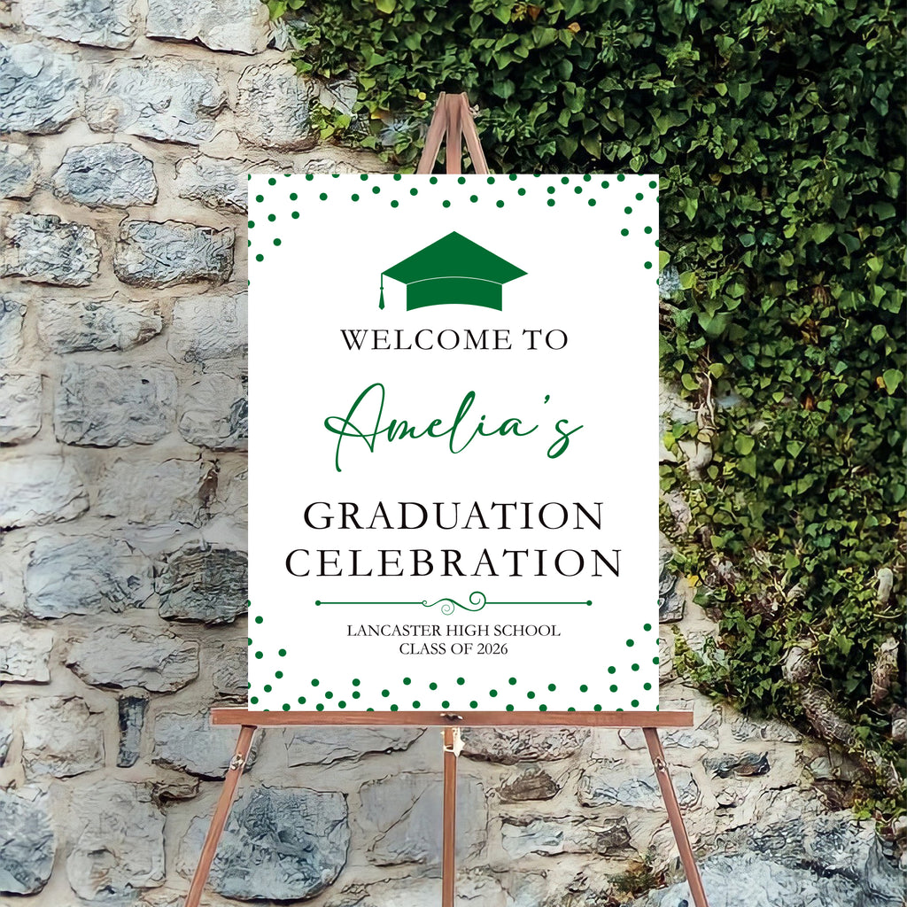 Graduation Class Sign Custom Graduation Foamboard Poster Sign, Custom Class of 2026 Graduati ...