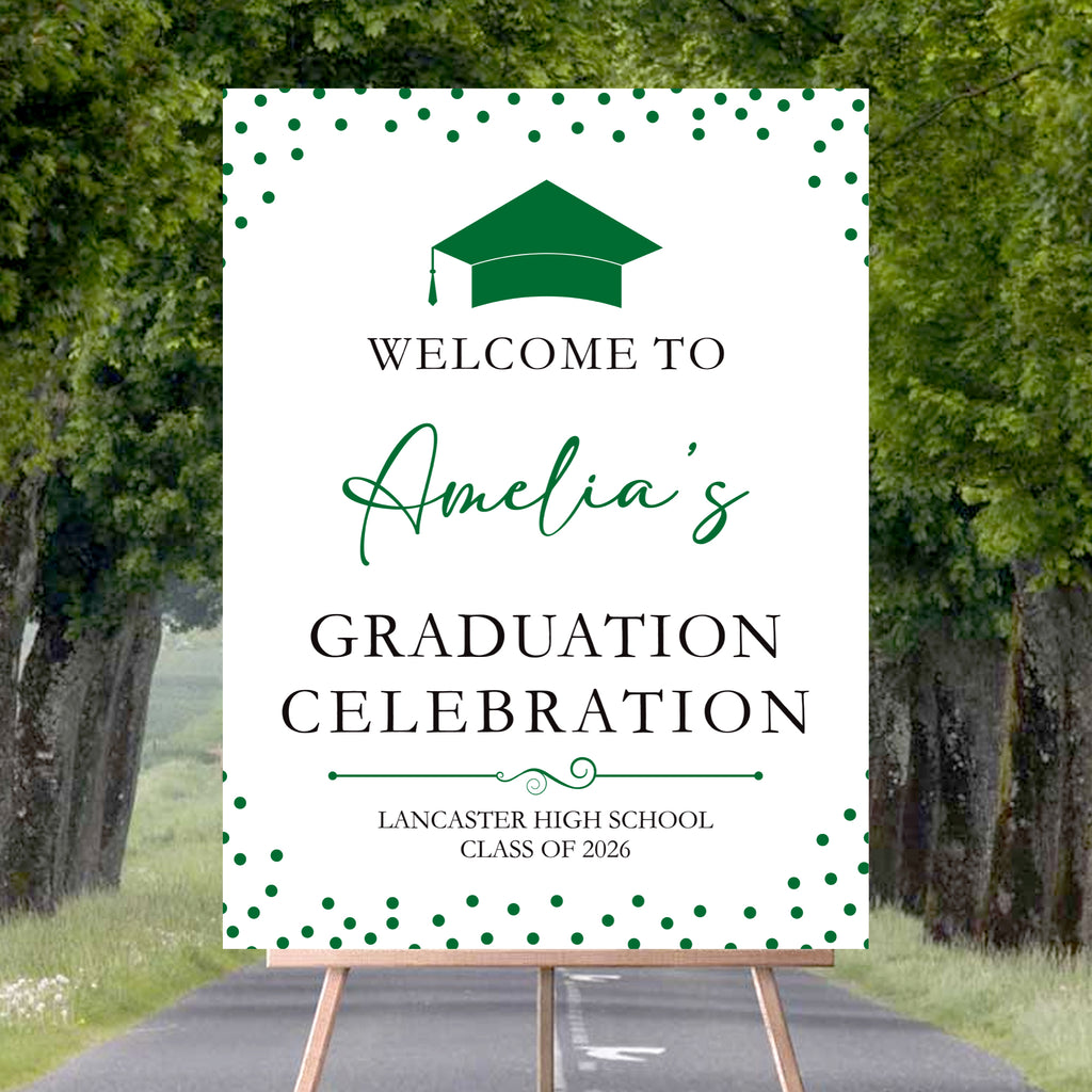 Graduation Class Sign Custom Graduation Foamboard Poster Sign, Custom Class of 2026 Graduati ...