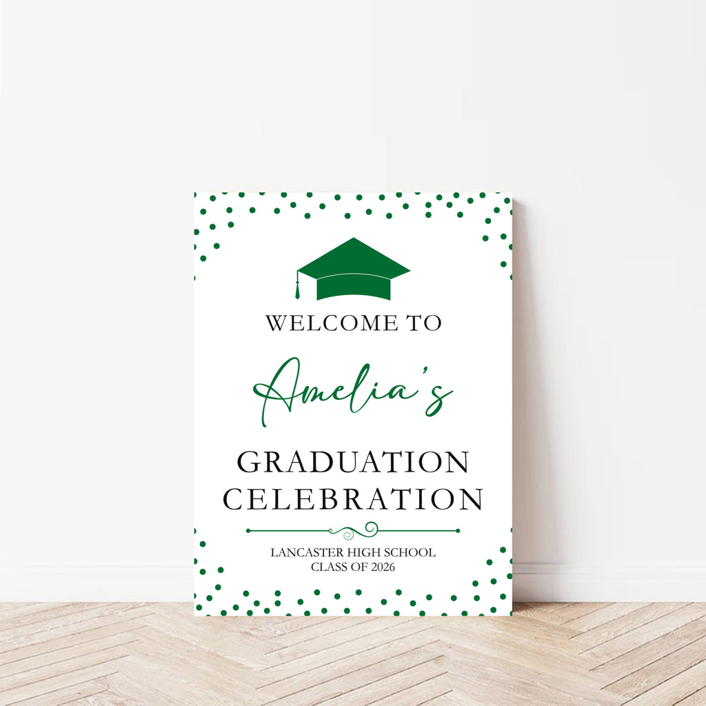 Graduation Class Sign Custom Graduation Foamboard Poster Sign, Custom Class of 2026 Graduati ...