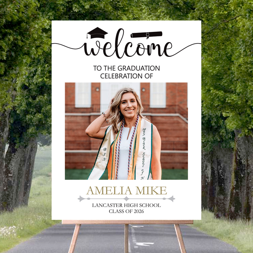 Custom Graduation Foamboard Poster Sign Photo, Personalized Class of 2 ...