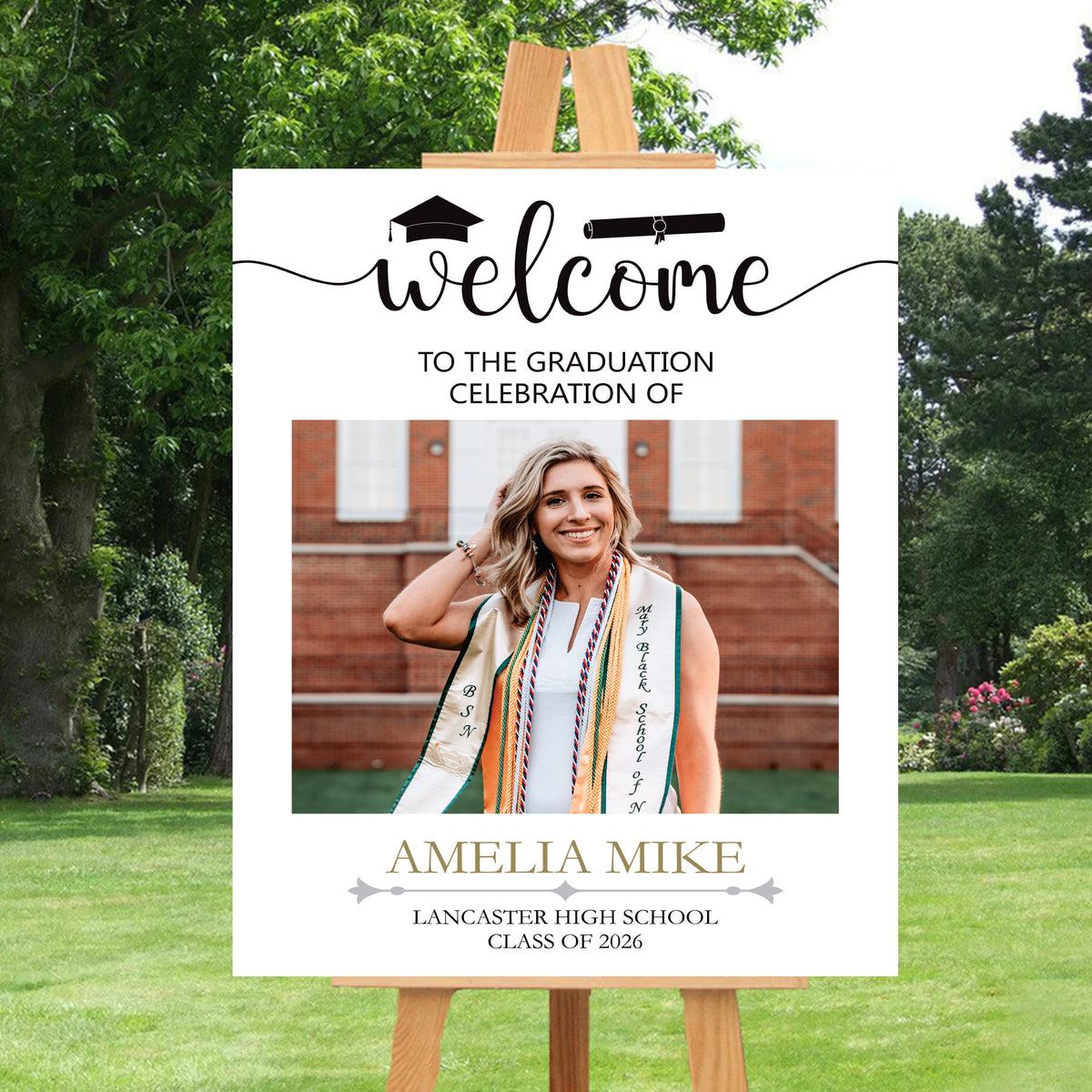 Embarassing Graduation Sign Custom Graduation Foamboard Poster Sign Photo, Personalized Class of 2 ...