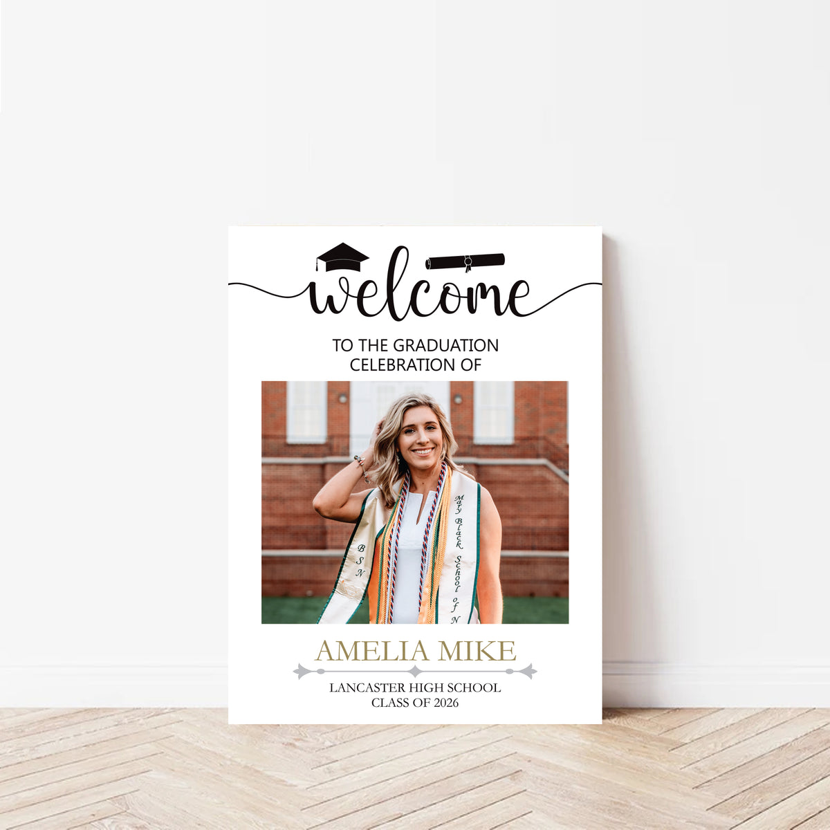 Custom Graduation Foamboard Poster Sign Photo, Personalized Class of 2 ...