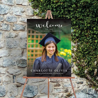 Custom Graduation Foamboard Poster Sign Photo, Personalized Class of 2026 Graduation Foamcore Welcome Sign, Graduate Celebration Sign Decor