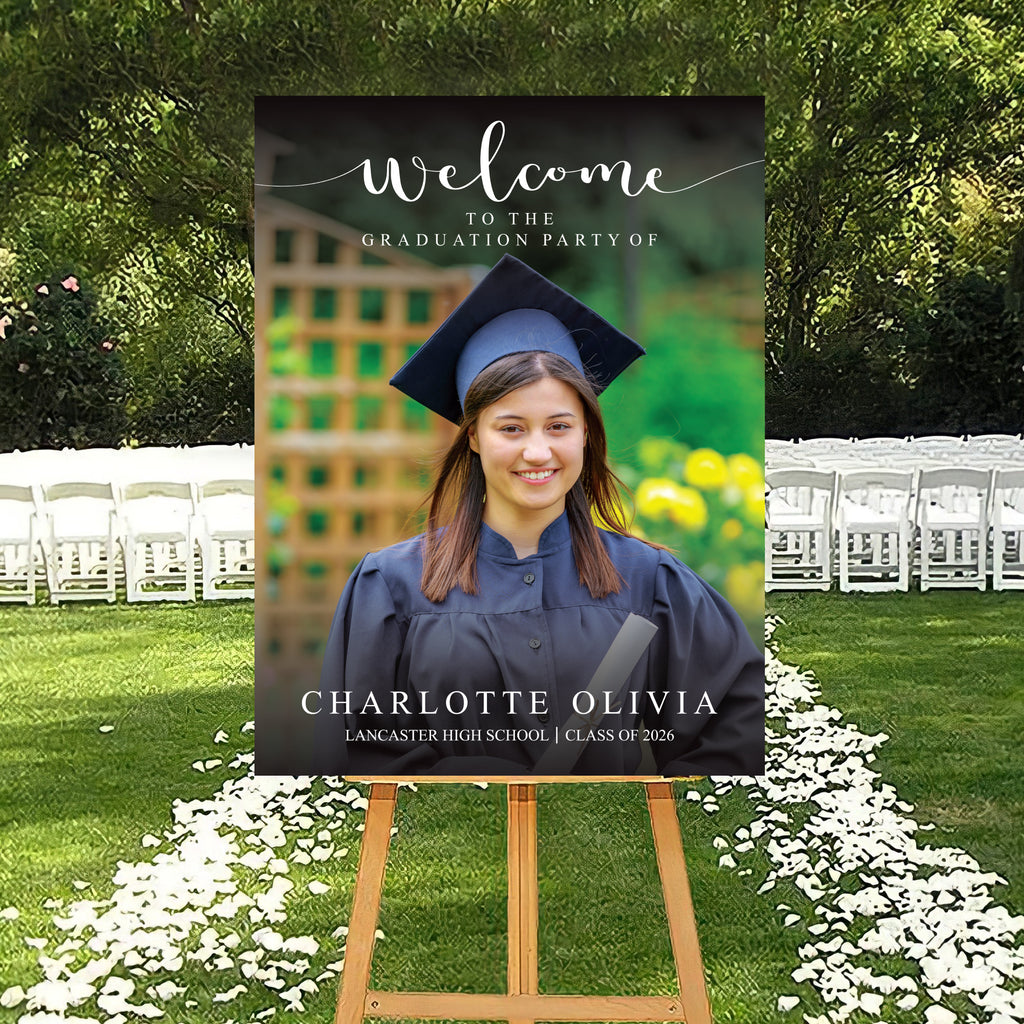 Sign Frame Graduation Custom Graduation Foamboard Poster Sign Photo, Personalized Class of 2 ...