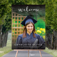 Custom Graduation Foamboard Poster Sign Photo, Personalized Class of 2026 Graduation Foamcore Welcome Sign, Graduate Celebration Sign Decor
