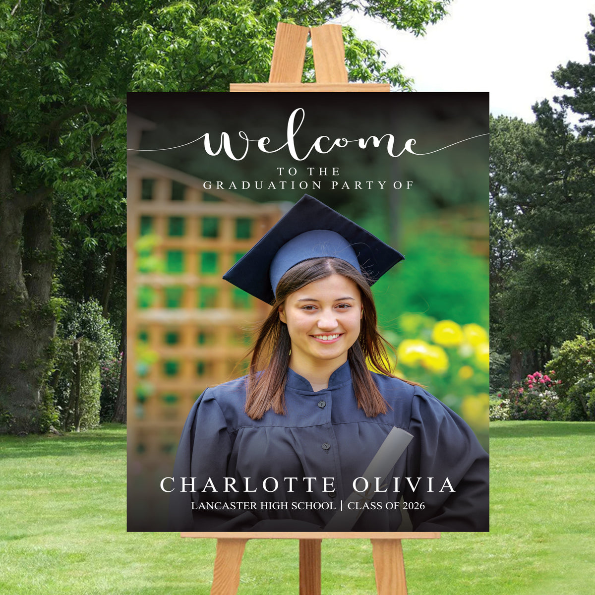 Picket Signs For Graduation Custom Graduation Foamboard Poster Sign Photo, Personalized Class of 2 ...