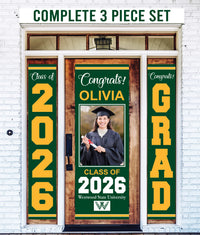 Personalized Graduation Door Banner with Photo, Class of 2026 Vinyl Graduation Banner, Congrats Grad Custom Door Decoration Sign