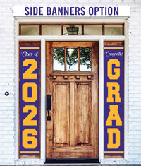 Personalized Graduation Door Banner with Photo, Class of 2026 Vinyl Graduation Banner, Congrats Grad Custom Door Decoration Sign