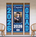Personalized Graduation Door Banner with Photo, Class of 2026 Vinyl Graduation Banner, Congrats Grad Custom Door Decoration Sign