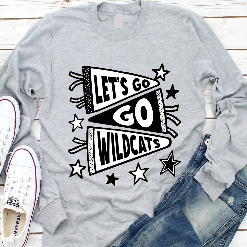 Custom School Mascot Long Sleeve Shirt, Favorite Team Shirt, Personalized Mascot Tee
