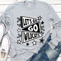 Custom School Mascot Long Sleeve Shirt, Favorite Team Shirt, Personalized Mascot Tee