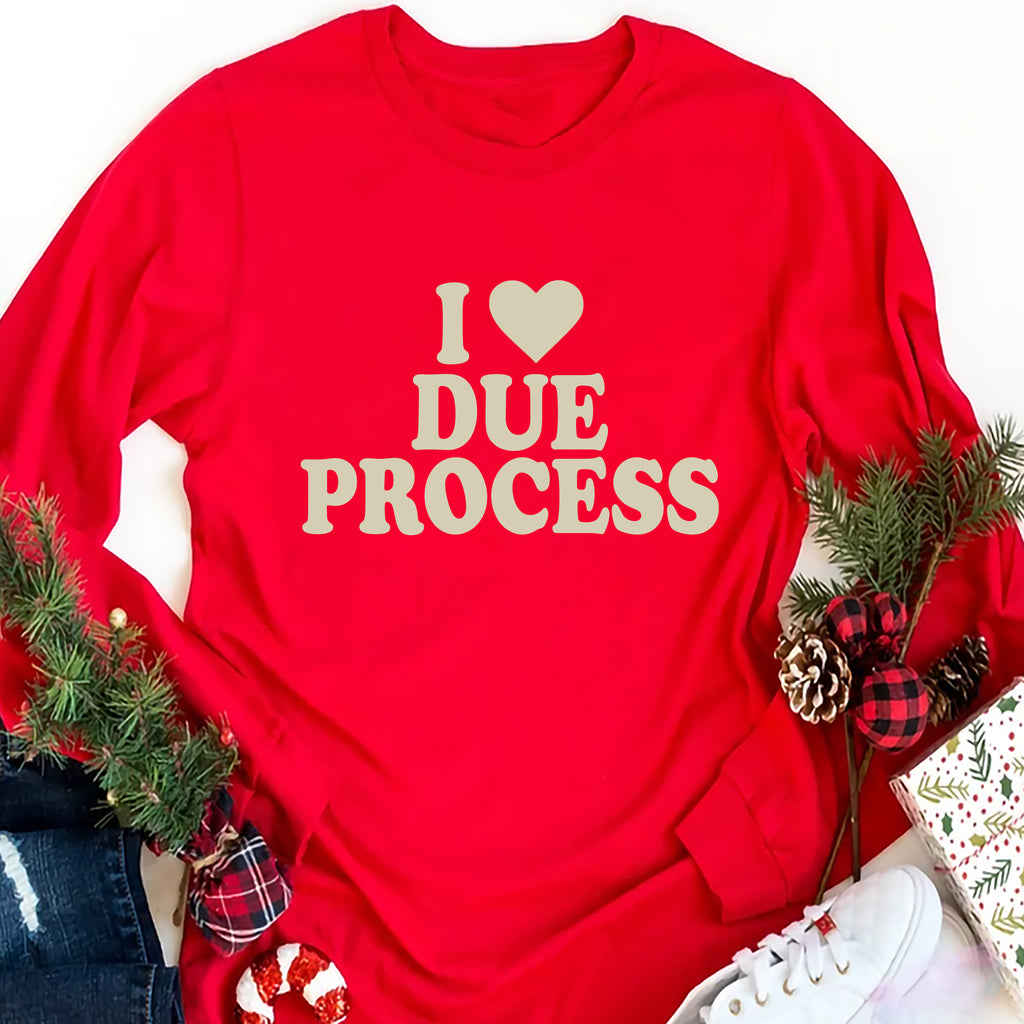 I Love Due Process Long Sleeve Shirt