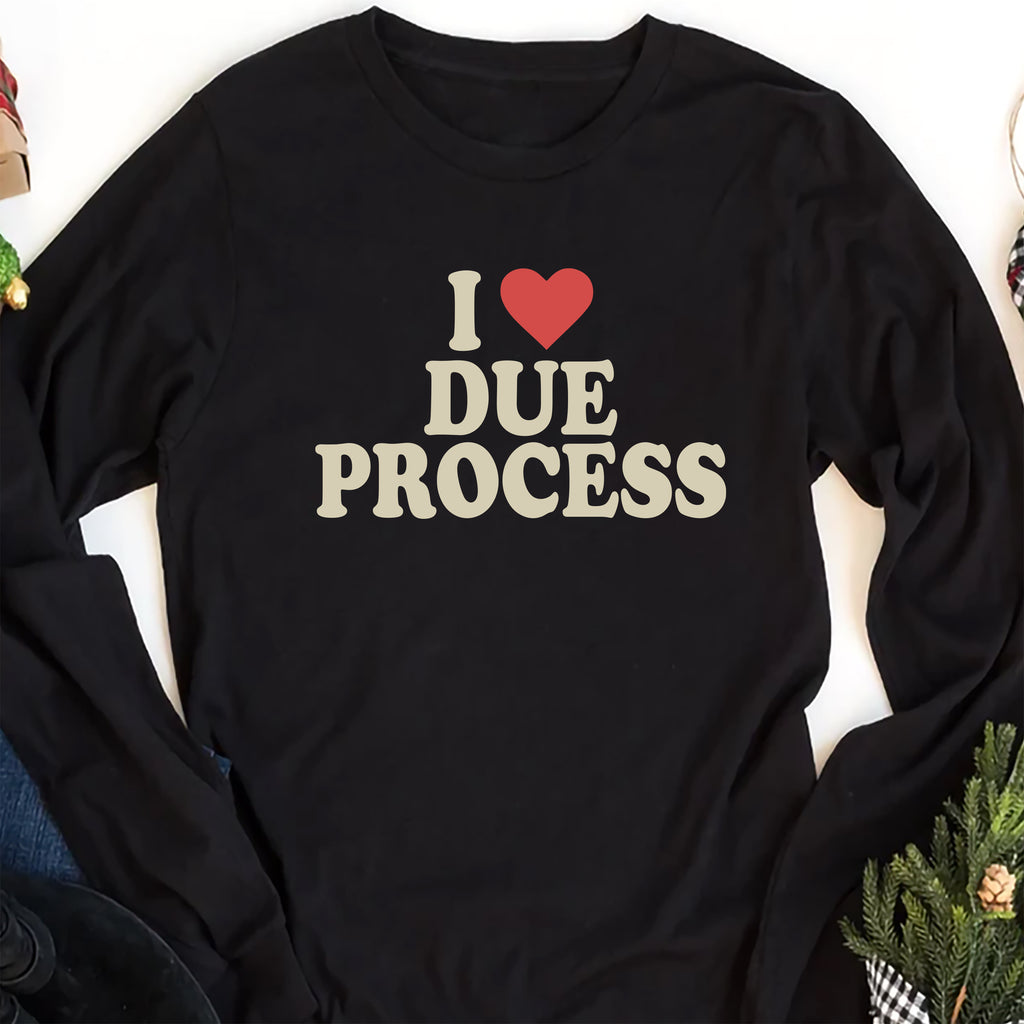 I Love Due Process Long Sleeve Shirt