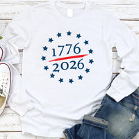 American 250 Shirt, USA 250th Anniversary Shirt, Semiquincentennial Celebration Tee, 1776-2026 July 4th Shirt, Unisex Patriotic Shirt