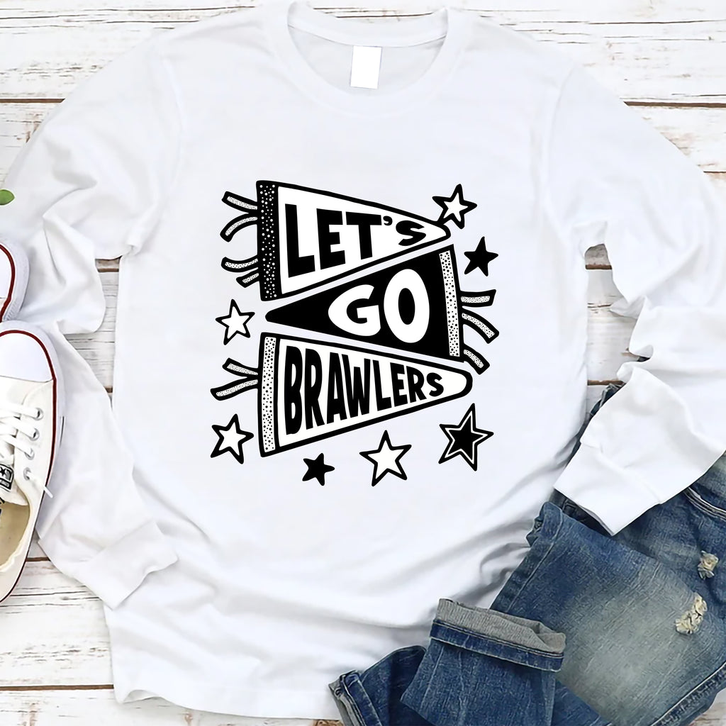 Custom School Mascot Long Sleeve Shirt, Favorite Team Shirt, Personalized Mascot Tee