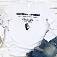 Justice for Charlie Long Sleeve Shirt, A True Patriot Charlie Kirk Shirt, Charlie Kirk Is My Hero Tee