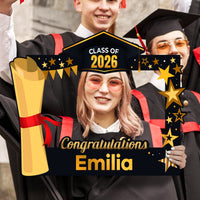 Personalized Graduation 2026 Selfie Frame, Class of 2026 Selfie Frame, Graduation Parties, Graduate 2026 Selfie Frame, Photo Booth Prop