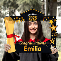 Personalized Graduation 2026 Selfie Frame, Class of 2026 Selfie Frame, Graduation Parties, Graduate 2026 Selfie Frame, Photo Booth Prop