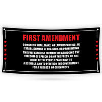 1st Amendment Free Speech Constitution Banner Sign, Political Sign, Reproductive Justice, Human Rights Vinyl Banner with Metal Grommets
