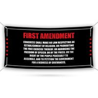 1st Amendment Free Speech Constitution Banner Sign, Political Sign, Reproductive Justice, Human Rights Vinyl Banner with Metal Grommets