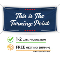Charlie Kirk Is My Hero Banner Sign, Justice For Charlie Kirk Political Sign, A True Patriot Charlie Kirk Vinyl Banner with Metal Grommets